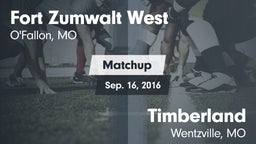 Matchup: Fort Zumwalt West vs. Timberland  2016