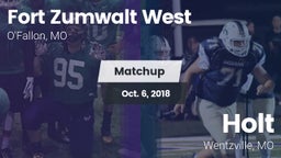 Matchup: Fort Zumwalt West vs. Holt  2018