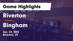 Riverton  vs Bingham  Game Highlights - Jan. 24, 2023