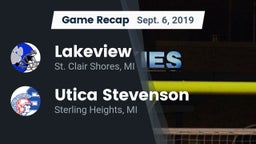 Recap: Lakeview  vs. Utica Stevenson  2019