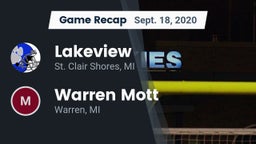 Recap: Lakeview  vs. Warren Mott  2020