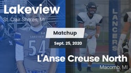 Matchup: Lakeview vs. L'Anse Creuse North  2020