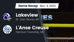 Recap: Lakeview  vs. L'Anse Creuse  2022