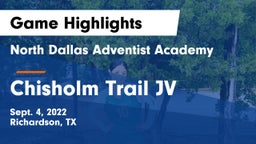 North Dallas Adventist Academy  vs Chisholm Trail JV Game Highlights - Sept. 4, 2022