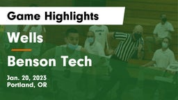Wells  vs Benson Tech  Game Highlights - Jan. 20, 2023
