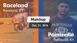 Matchup: Raceland vs. Paintsville  2016