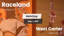 Matchup: Raceland vs. West Carter  2017