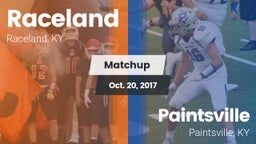 Matchup: Raceland vs. Paintsville  2017