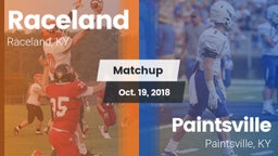 Matchup: Raceland vs. Paintsville  2018
