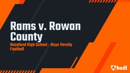Raceland football highlights Rams v. Rowan County