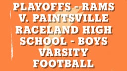Raceland football highlights Playoffs - Rams v. Paintsville