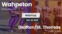 Matchup: Wahpeton vs. Grafton/St. Thomas   2016