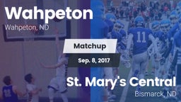 Matchup: Wahpeton vs. St. Mary's Central  2017