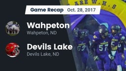 Recap: Wahpeton  vs. Devils Lake  2017
