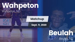 Matchup: Wahpeton vs. Beulah  2020