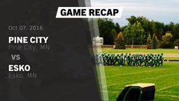 Recap: Pine City  vs. Esko  2016