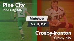 Matchup: Pine City vs. Crosby-Ironton  2016