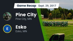 Recap: Pine City  vs. Esko  2017