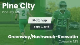 Matchup: Pine City vs. Greenway/Nashwauk-Keewatin  2018