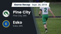 Recap: Pine City  vs. Esko  2018