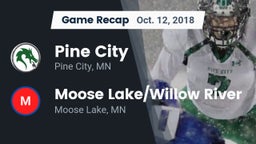 Recap: Pine City  vs. Moose Lake/Willow River  2018