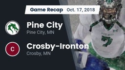 Recap: Pine City  vs. Crosby-Ironton  2018