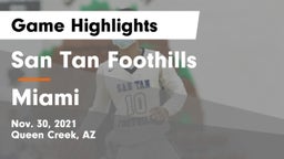 San Tan Foothills  vs Miami  Game Highlights - Nov. 30, 2021