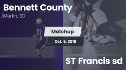 Matchup: Bennett County vs. ST Francis sd 2018