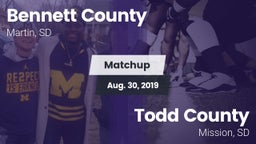 Matchup: Bennett County vs. Todd County  2019