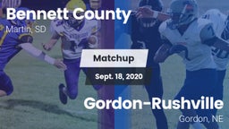 Matchup: Bennett County vs. Gordon-Rushville  2020