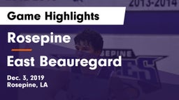 Rosepine  vs East Beauregard  Game Highlights - Dec. 3, 2019