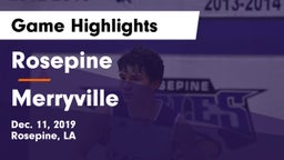 Rosepine  vs Merryville  Game Highlights - Dec. 11, 2019