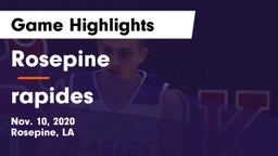 Rosepine  vs rapides Game Highlights - Nov. 10, 2020