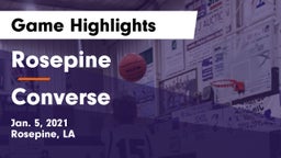 Rosepine  vs Converse  Game Highlights - Jan. 5, 2021