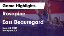 Rosepine  vs East Beauregard  Game Highlights - Nov. 30, 2021