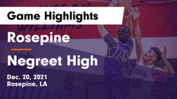 Rosepine  vs Negreet High Game Highlights - Dec. 20, 2021