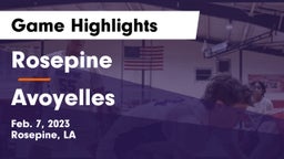 Rosepine  vs Avoyelles Game Highlights - Feb. 7, 2023