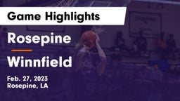Rosepine  vs Winnfield  Game Highlights - Feb. 27, 2023