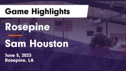 Rosepine  vs Sam Houston  Game Highlights - June 5, 2023