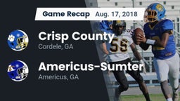 Recap: Crisp County  vs. Americus-Sumter  2018
