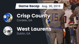 Recap: Crisp County  vs. West Laurens  2019