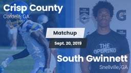 Matchup: Crisp County vs. South Gwinnett  2019