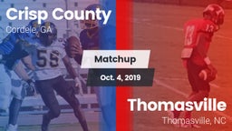 Matchup: Crisp County vs. Thomasville  2019