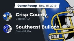 Recap: Crisp County  vs. Southeast Bulloch  2019