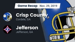 Recap: Crisp County  vs. Jefferson  2019