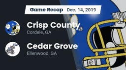 Recap: Crisp County  vs. Cedar Grove  2019