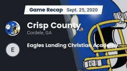 Recap: Crisp County  vs. Eagles Landing Christian Academy 2020
