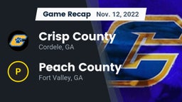 Recap: Crisp County  vs. Peach County  2022