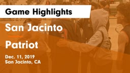 San Jacinto  vs Patriot  Game Highlights - Dec. 11, 2019