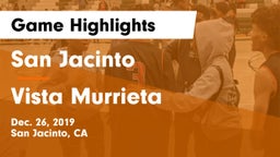 San Jacinto  vs Vista Murrieta  Game Highlights - Dec. 26, 2019